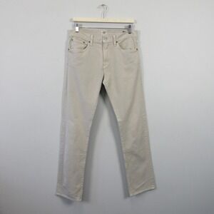 Citizens of Humanity Core Slim Straight Pants Men 31 Beige Cotton Comfort 558